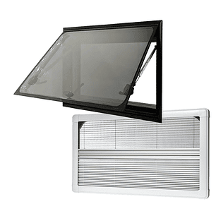 Ventana Ranger 1000x500mm casa rodante esquinas rectas