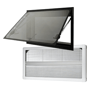 Ventana Ranger 1200x500mm casa rodante esquinas rectas