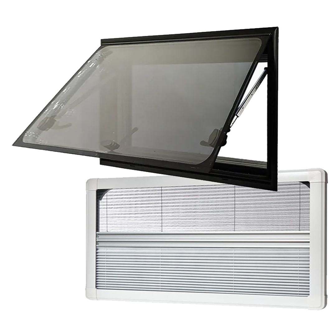 Ventana Ranger 1200x500mm casa rodante esquinas rectas 1