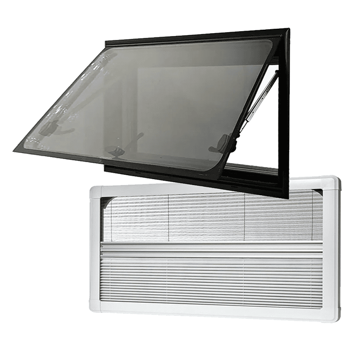 Ventana Ranger 1200x500mm casa rodante esquinas rectas 1