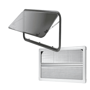 Ventana Ranger 600x450mm casa rodante esquinas redondeadas