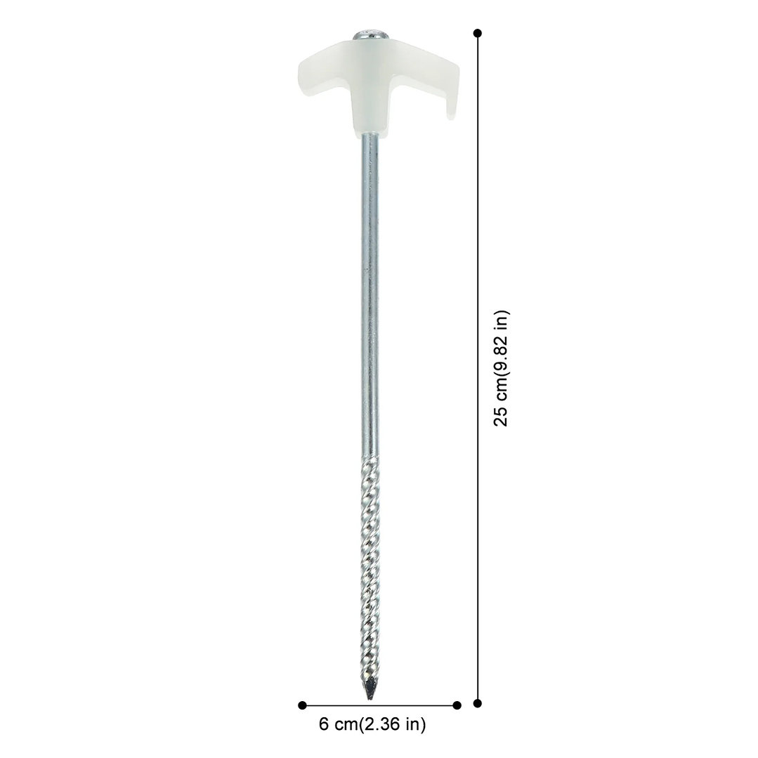 Estaca en acero con cabezal en T 23cm 3