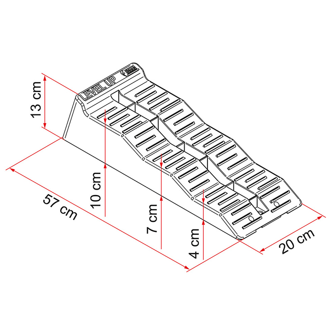 Kit niveladores Fiamma con 3 alturas con bolso de transporte 6