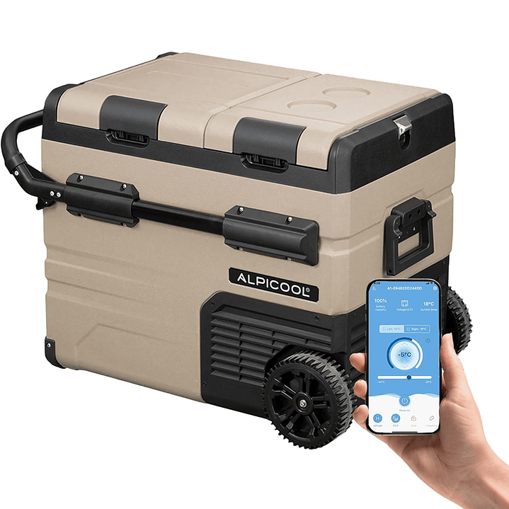 Refrigerador/Freezer Bizona portátil Alpicool TAW35 12-220V 35 litros con batería 7