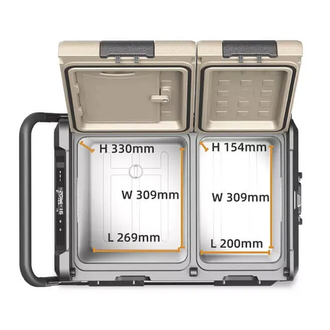 Refrigerador/Freezer Bizona portátil Alpicool TAW35 12-220V 35 litros con batería 12
