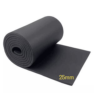 Manta espuma elastomérica para aislación 25mm (por metro)
