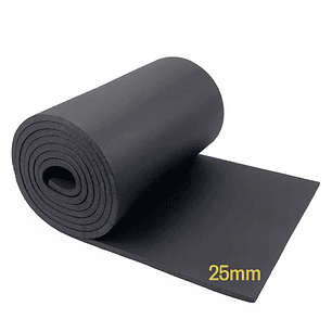 Manta espuma elastomérica para aislación 25mm (por metro)