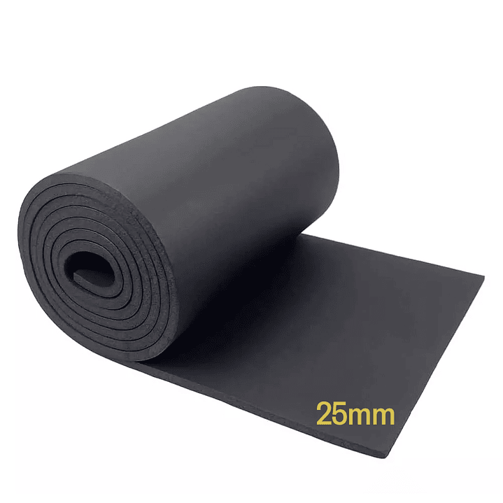 Manta espuma elastomérica para aislación 25mm (por metro) 1