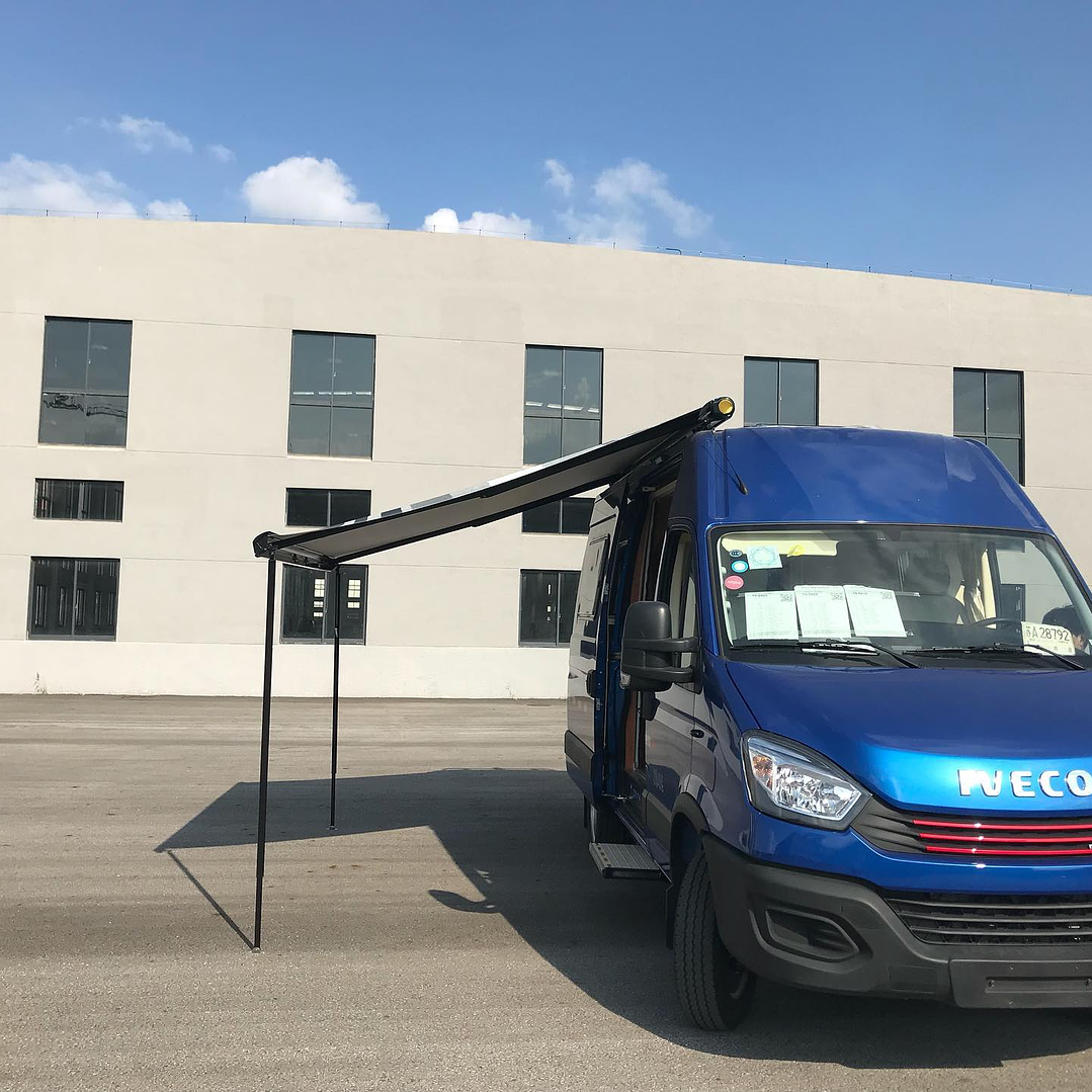 Repuesto izquierdo toldo guía para pata de apoyo negra (unitario) 3