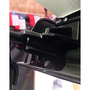 Repuesto izquierdo toldo guía para pata de apoyo negra (unitario)