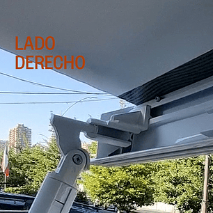 Repuesto derecho toldo guía para pata de apoyo blanca (unitario)