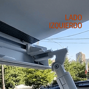 Repuesto izquierdo toldo guía para pata de apoyo blanca (unitario)