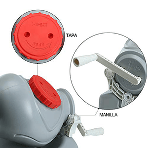Lavadora Manual con estanque de agua