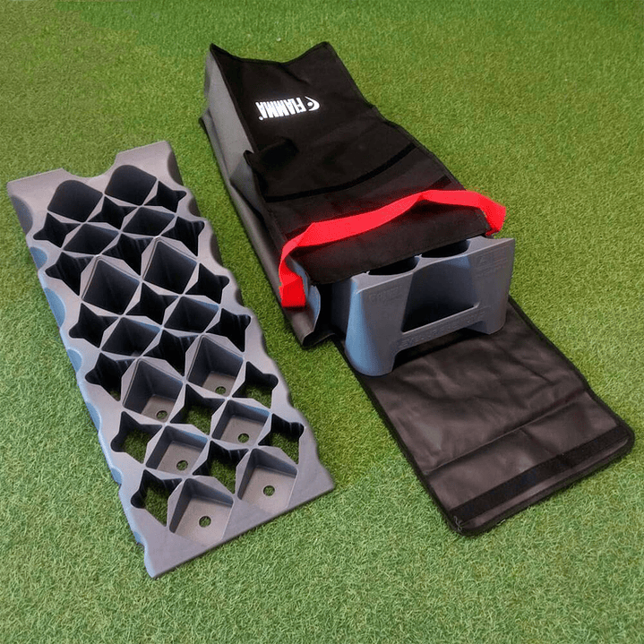 Kit niveladores Fiamma Premium para alta carga con 3 alturas y bolso de transporte 5ton 4