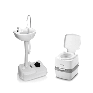 Conjunto de Baño Portátil Thetford 21L + Lavamanos Portátil ViveCampers