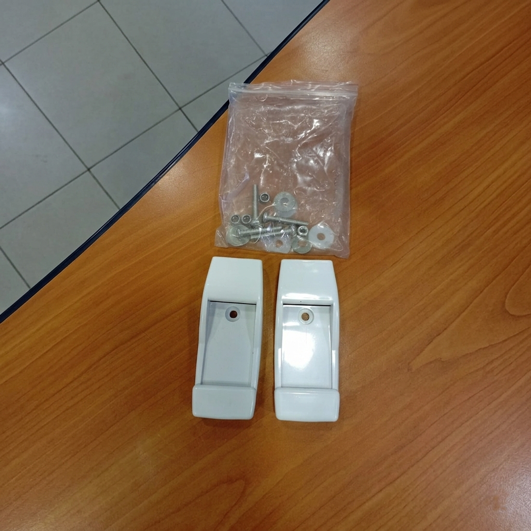 Repuesto seguro de pata a muro toldo lateral blanco (par) 1