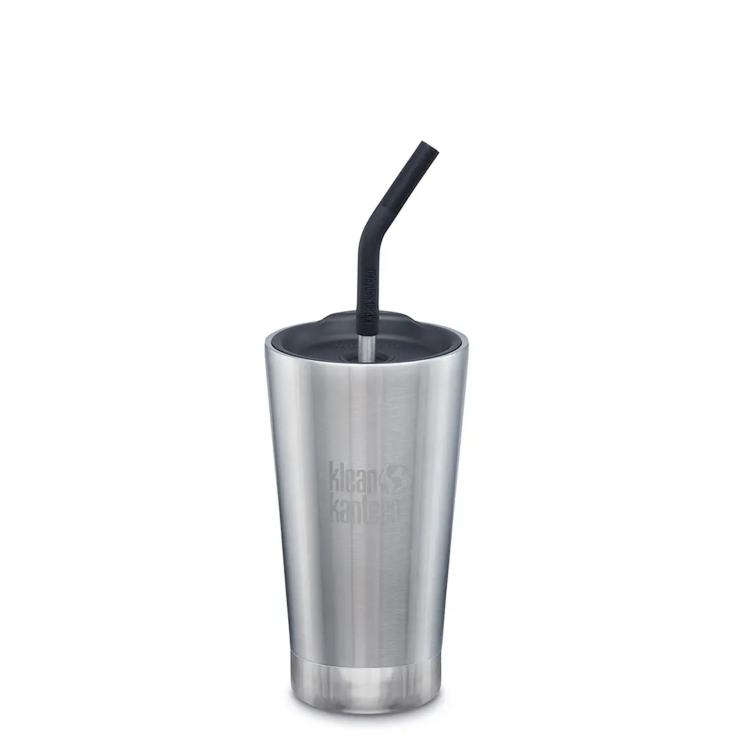 Tumbler Térmico con tapa con bombilla 473ml Aluminio 1