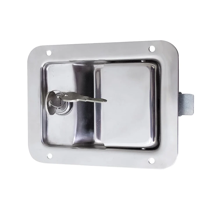 Cerradura chapa impacto acero inoxidable 140x90mm 1