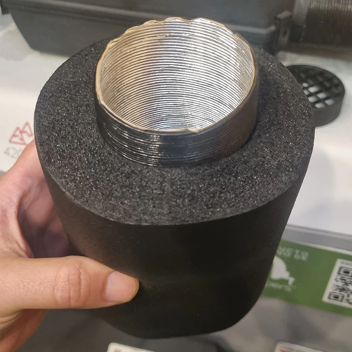 Aislación de tubos espuma elastomérica 60mm x 25mm 2