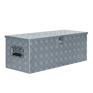 Caja de aluminio diamantado cerradura con llave