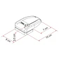 Cerradura Fiamma Magnum Frame con anclaje en L - Miniatura 3