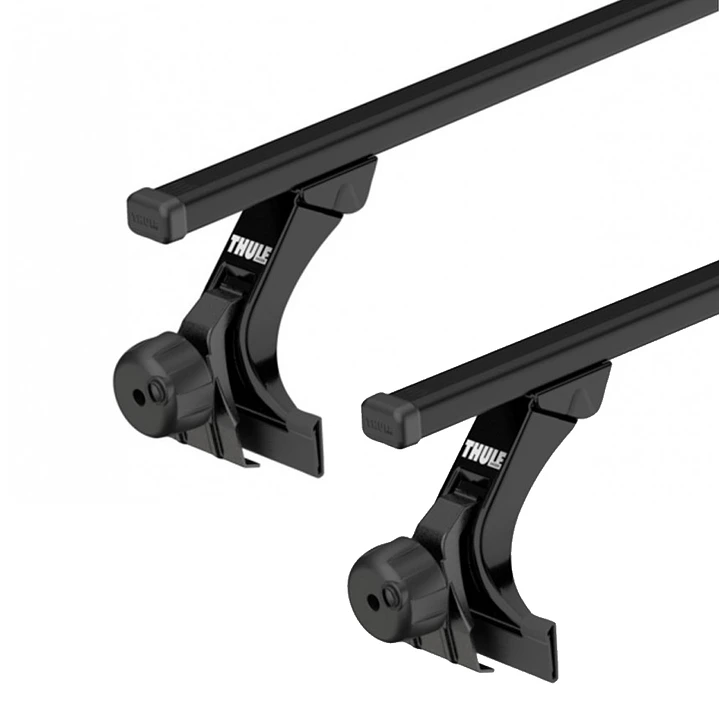 Pack 2 barras SquareBar Evo 135 + 4 Bases para techos con botaguas 951 5
