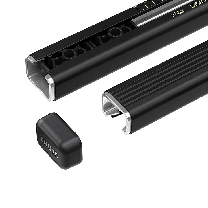 Pack 2 barras SquareBar Evo 135 + 4 Bases para techos con botaguas 951 10