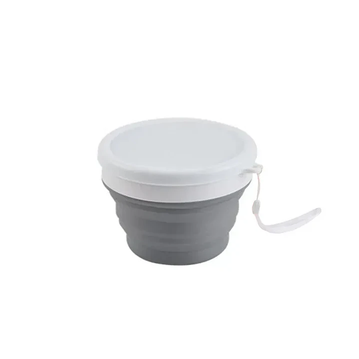 Bowl gris plegable pequeño con tapa 550ml 1