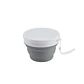 Bowl gris plegable pequeño con tapa 550ml - Miniatura 1