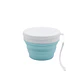 Bowl celeste plegable pequeño con tapa 550ml - Miniatura 1
