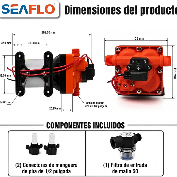 Bomba de agua 7,6L | 35PSI serie 42 8
