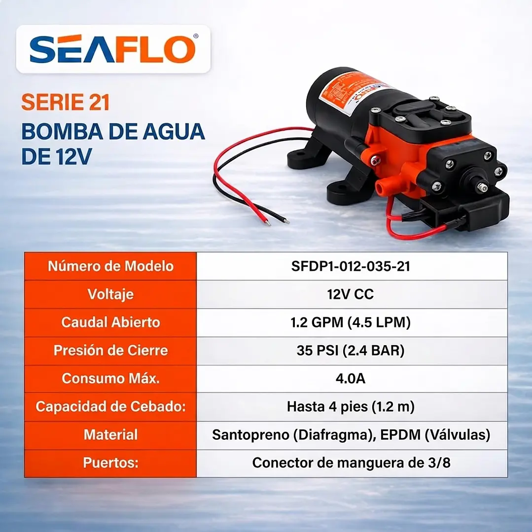 Bomba de agua 4.5L | 35PSI serie 21 9