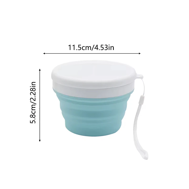 Pack 2 bowls plegables celeste el segundo gratis 5