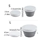 Pack 2 bowls plegables gris el segundo gratis - Miniatura 3