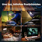 Lámpara LED telescópica portátil con batería recargable de litio - Miniatura 2