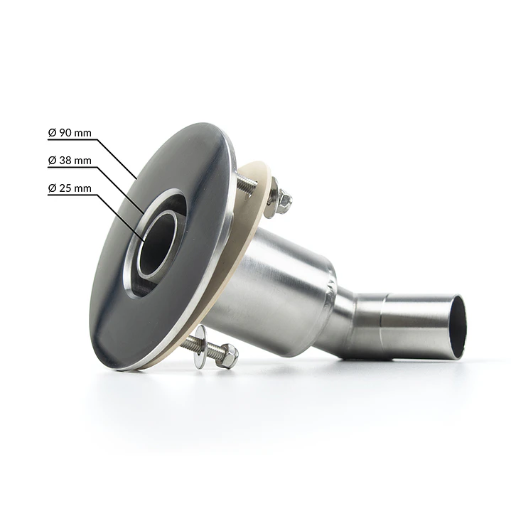 Escape acero inoxidable para calefactor diesel 3