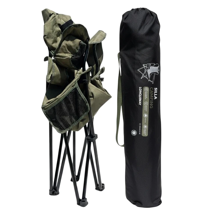 Silla Plegable Camping Reforzada y Acolchada 3