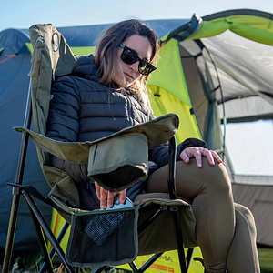 Silla Plegable Camping Reforzada y Acolchada