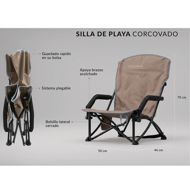 Silla Plegable de Playa 4