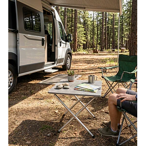 Mesa plegable de centro para camping 50x40cm ultraliviana