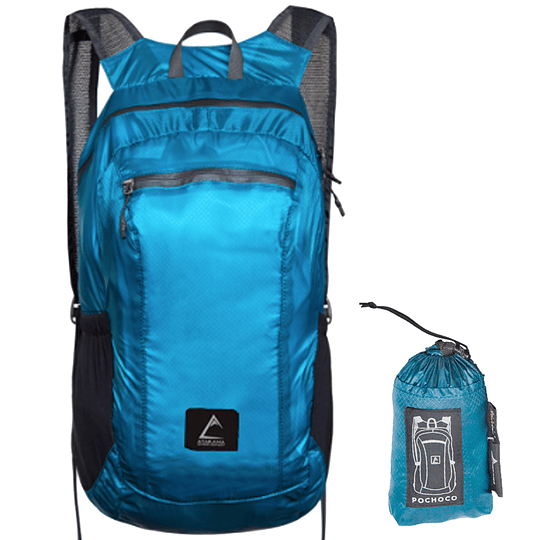 Mochila Plegable Pochoco 16 LT Celeste