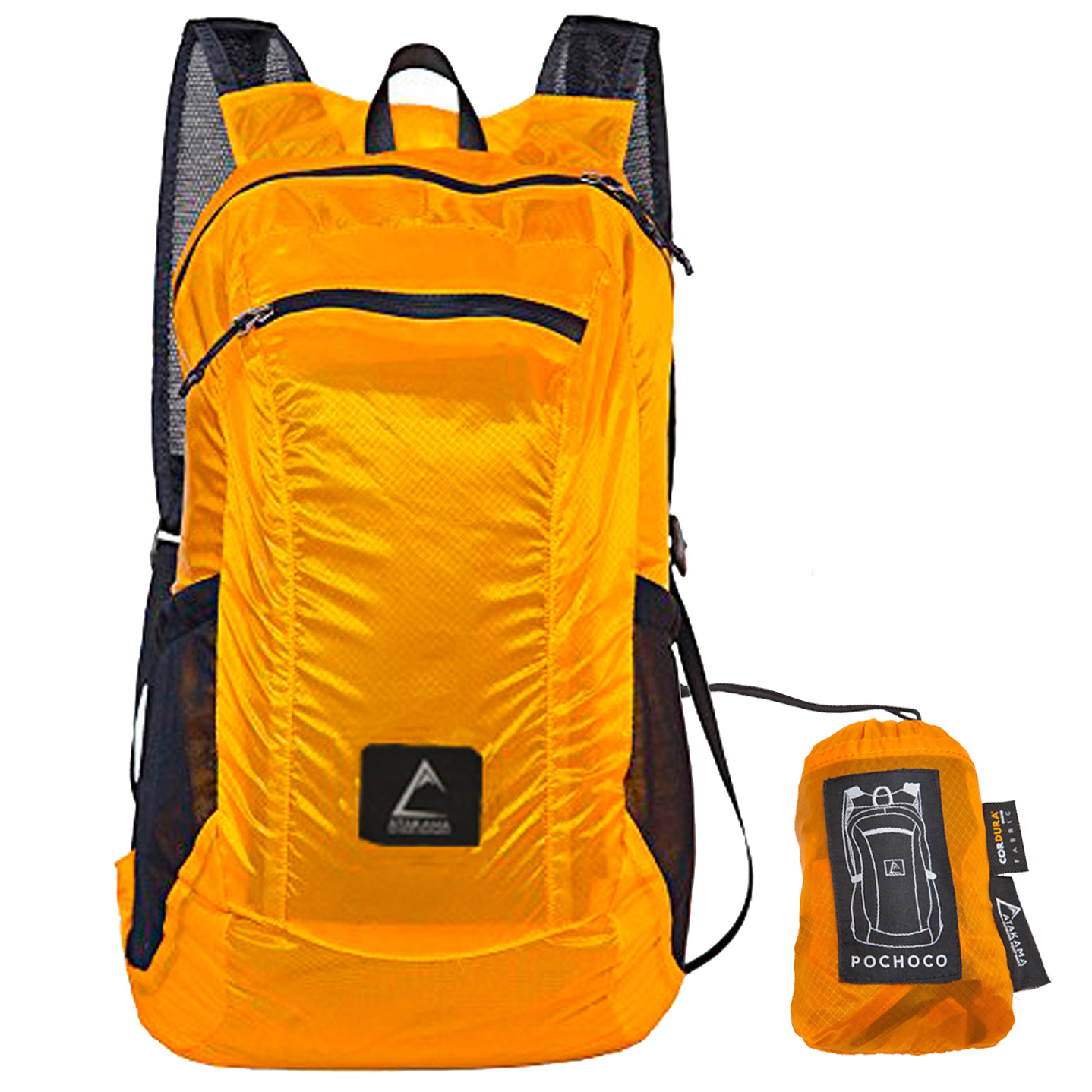 Mochila Plegable Pochoco 16 LT Naranjo 1