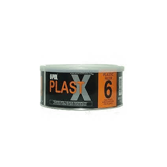 PLAST X - MASILLA DE PLASTICO ALTAMENTE FLEXIBLE (lata 600ml / 1.150 grs. aprox. color negro) pack de 6 unidades