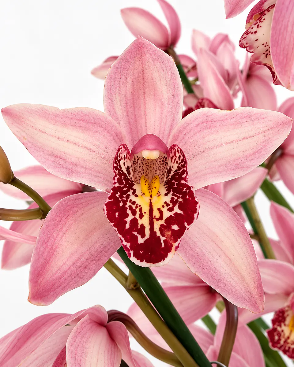  Orquídea Cymbidium Rosa – 2 a 3 Hastes  1