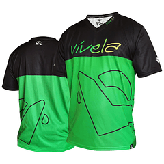 JERSEY MTB CICLISMO VÍVELA MANGA CORTA VERDE