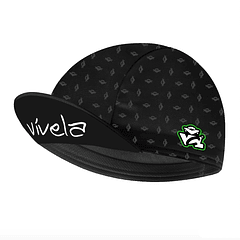 CAP GORRO VINTAGE CICLISMO VÍVELA NEGRO