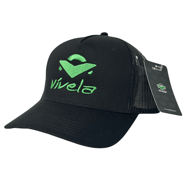 Gorro Jockey Vívela Trucker Premium Verde 1