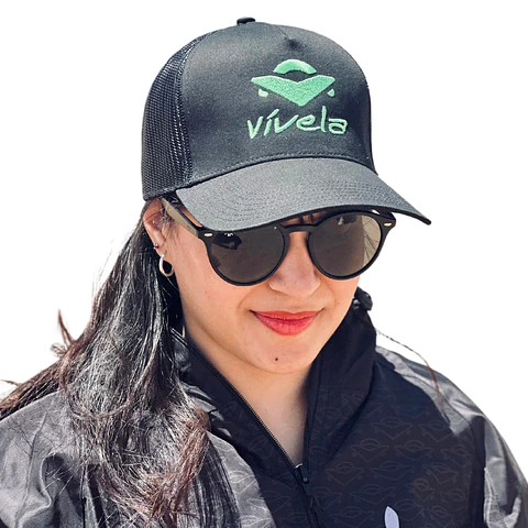 Gorro Jockey Vívela Trucker Premium Verde