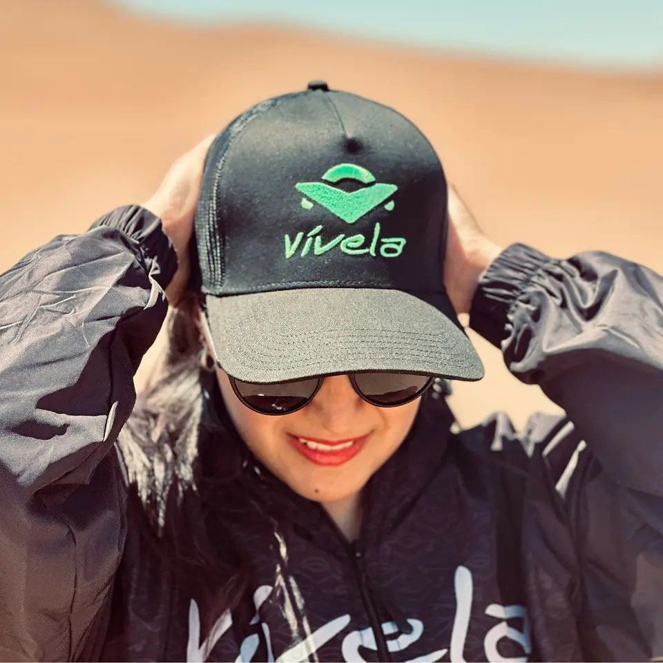 Gorro Jockey Vívela Trucker Premium Verde 5
