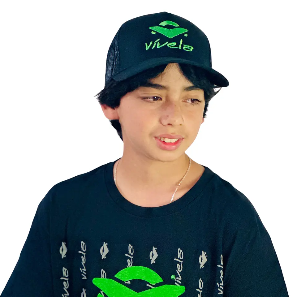 Gorro Jockey Vívela Trucker Premium Verde 3